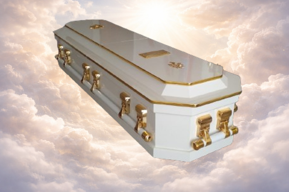 Octagonal Half View Casket