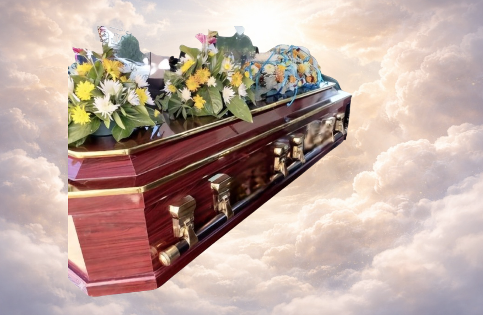 Octagonal Half View Casket