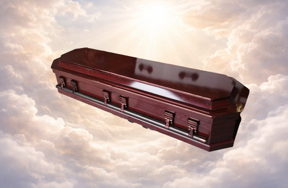 Octagonal Half View Casket