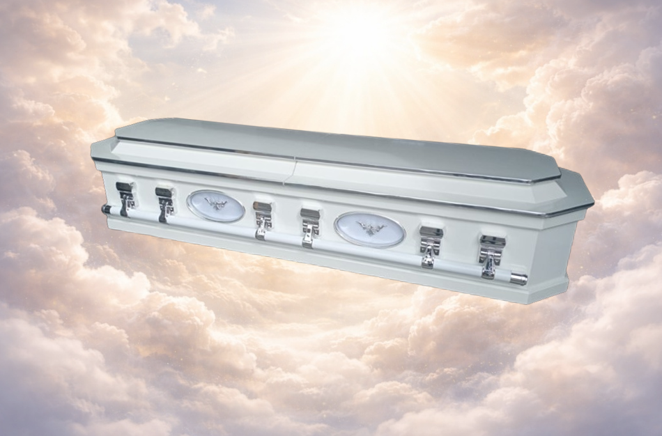 Octagonal Half View Casket