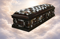 Nguni Full View Leather Dome Casket